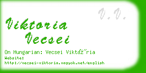 viktoria vecsei business card